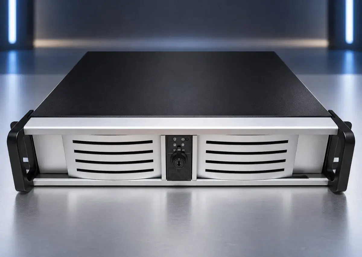 Nová racková serverová skriňa 2U so zdrojom