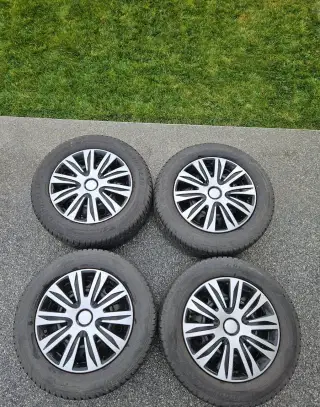 Zimné komplety - plechové disky + pneumatiky 215/60 R16