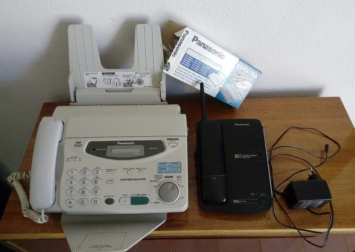 Fax a prenosný telefón, zn. Panasonic