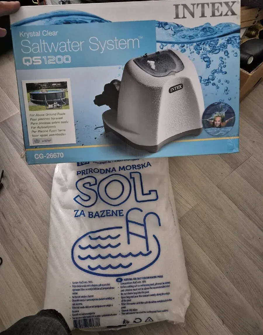 Solinátor INTEX a 125kg bazénovej soli