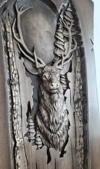 Drevený obraz Poľovnícke motívy 60×40cm