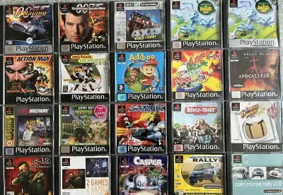 Raritne hry playstation 1 (GTA, CRASH, FIFA, NFS, MOH)