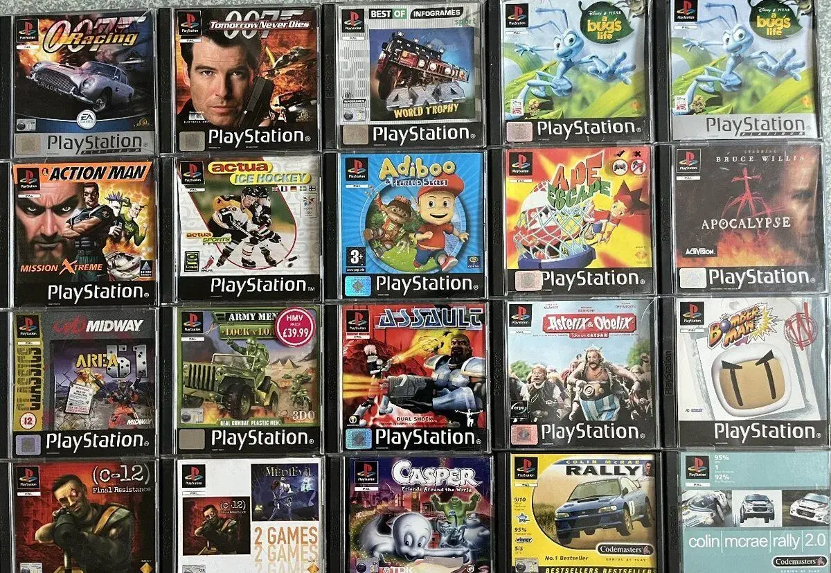 Raritne hry playstation 1 (GTA, CRASH, FIFA, NFS, MOH)