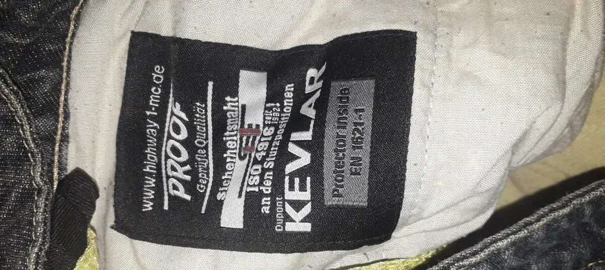 Kevlarove rifle oblecenie na motocikel