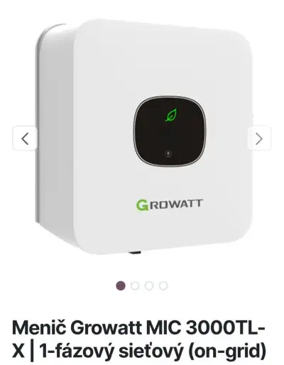 Menič Growatt mic 3000tl-x