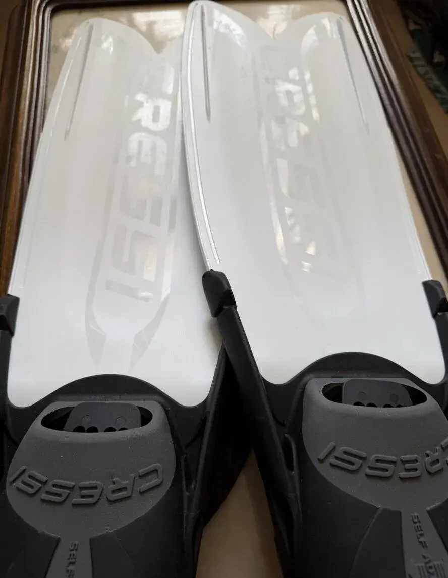 Freedivingové plutvy Cressi Gara Turbo Flex White