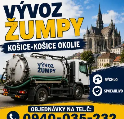 Vývoz žumpy - Košice - Košice-okolie