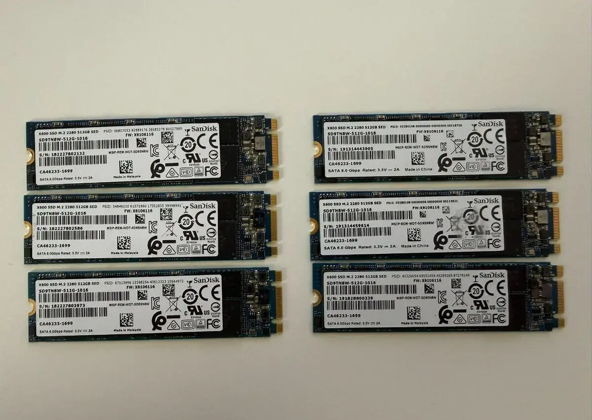 SanDisk X600 M.2 SATA SSD 512 GB