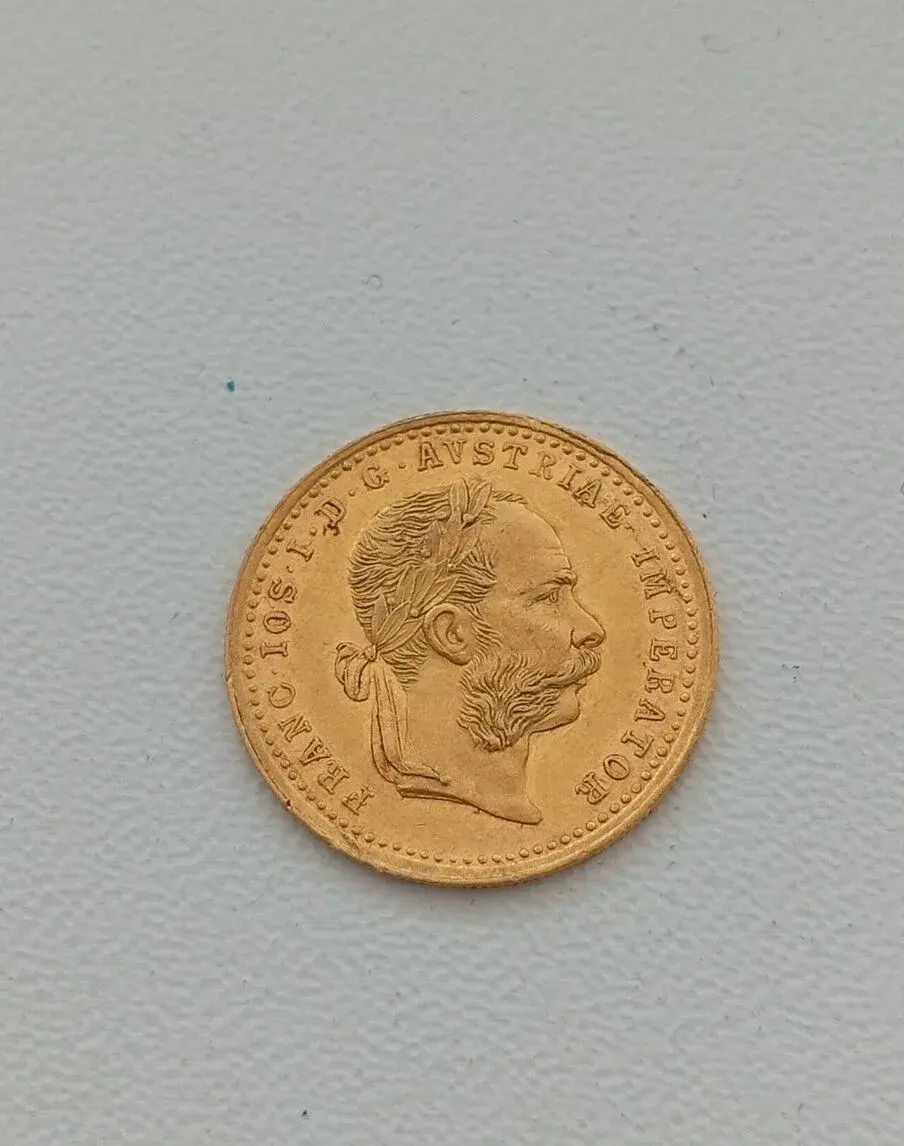Mince zlatý dukat 1873 F.J.