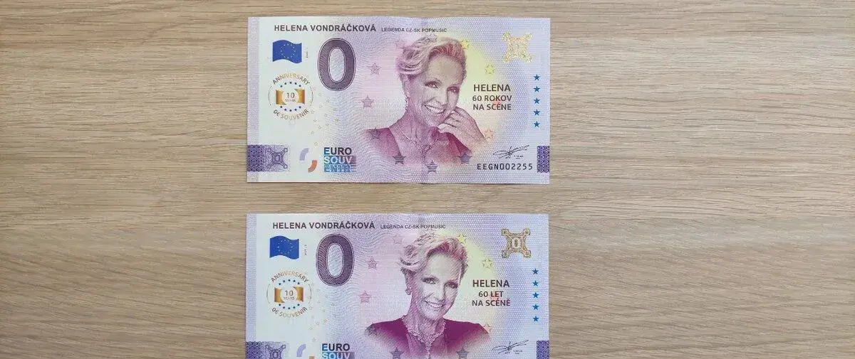 0€ bankovka/0 eurova bankovka - Helena Vondráčková