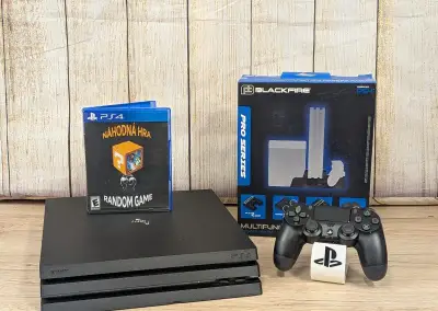Playstation 4 PRO 1TB, 1 ovládač, 1 náhodná hra, stojan