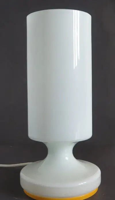 Retro sklenená stolová Lampa ČSSR Tabery