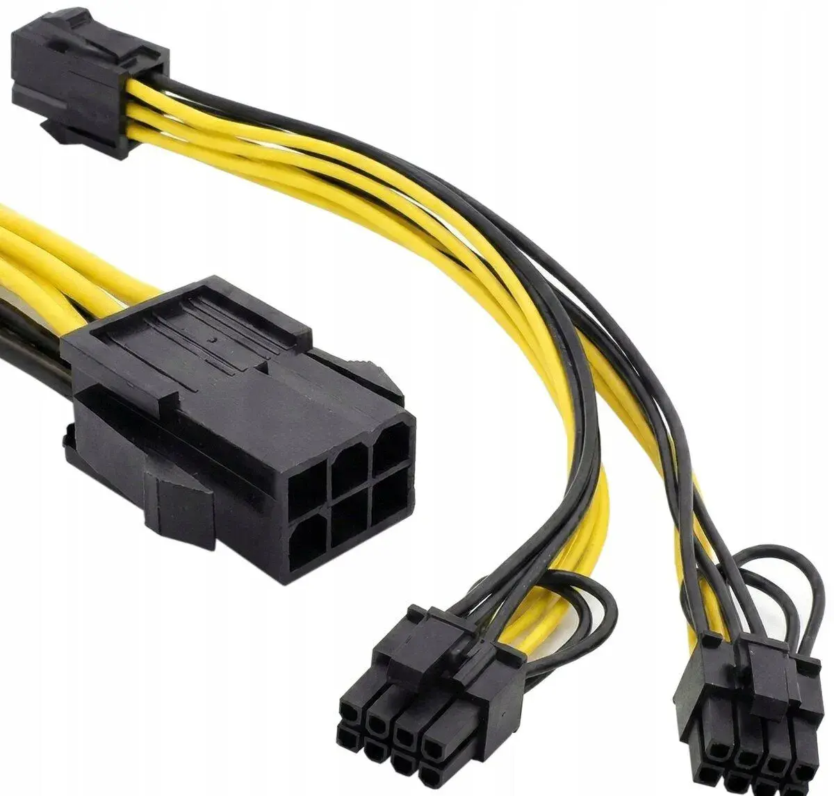 redukcia VGA PCI-E 6PIN na 2x 6+2PIN pre grafickú kartu