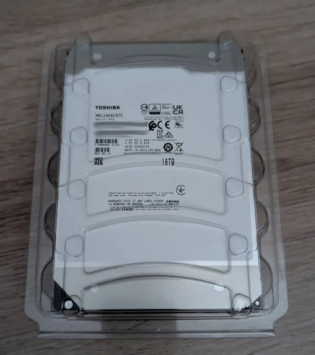 Nový Toshiba MG11ACA18TE (18TB)