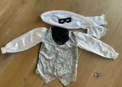 Kostým - Košela pre mága + šál + škraboška, 7-10r.