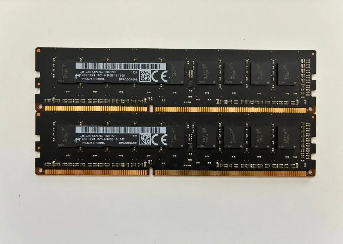 #196 2x 4GB DDR3 14900E | 8GB RAM | MT9JSF51272AZ