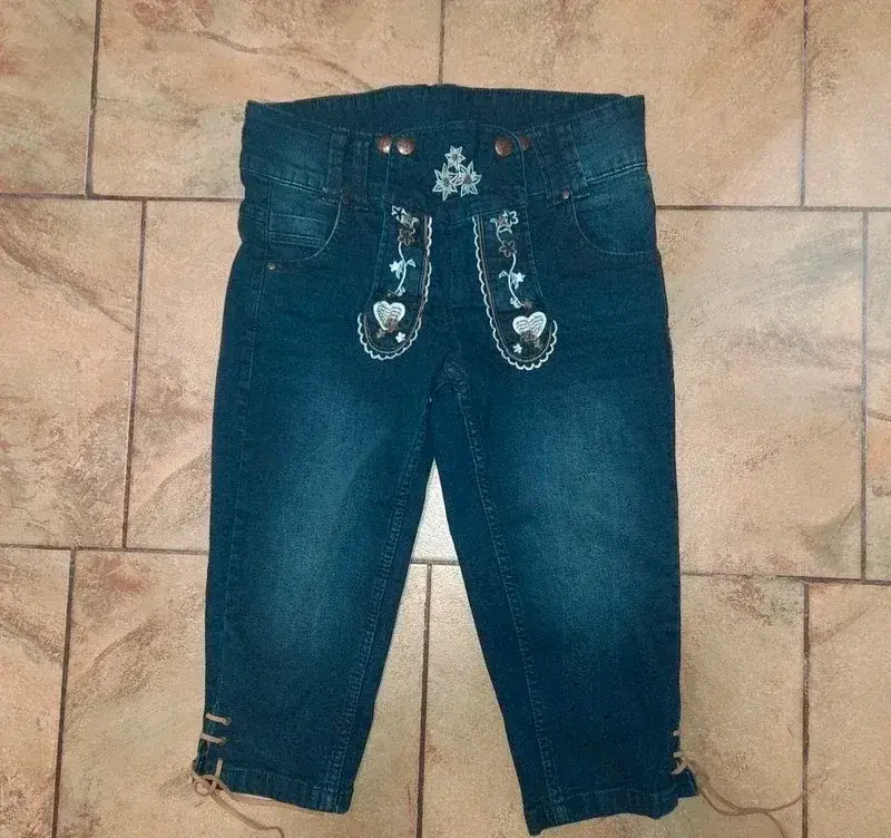Dámske Lederhosen džínsovė kraťasy , vel. M