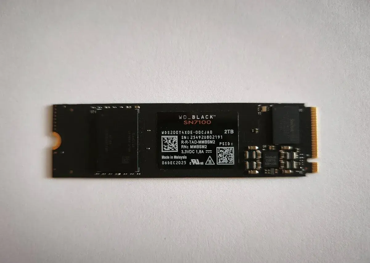 WD_BLACK SN7100 2TB, M.2 2280, NVMe (nepoužité)