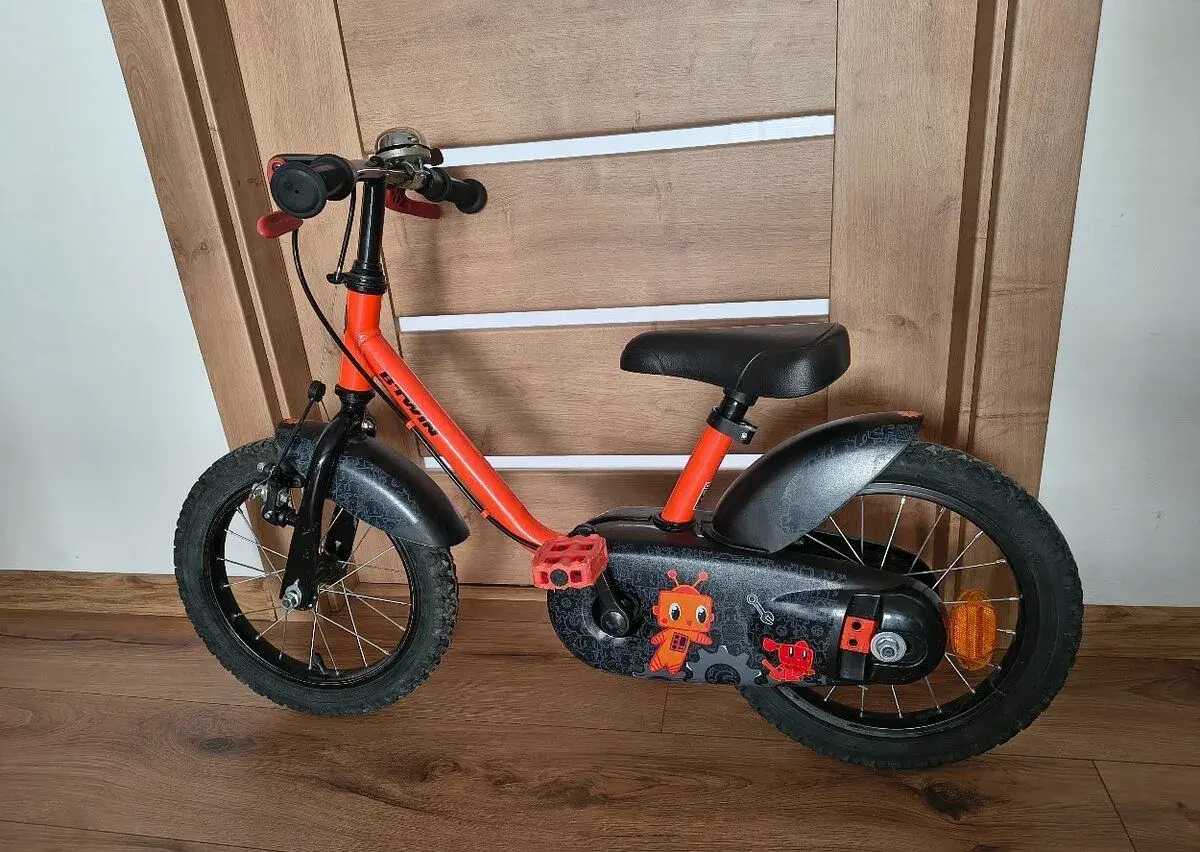 Detský bicykel B’TWIN 14" s pomocnými kolieskami