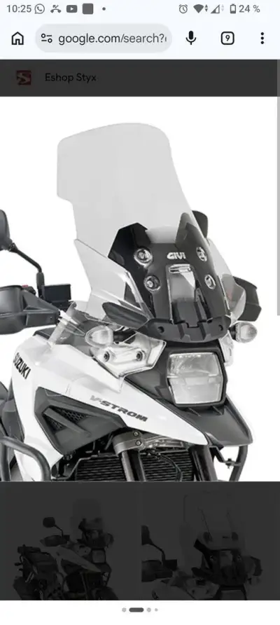 plexi givi na Suzuki vstrom 1050