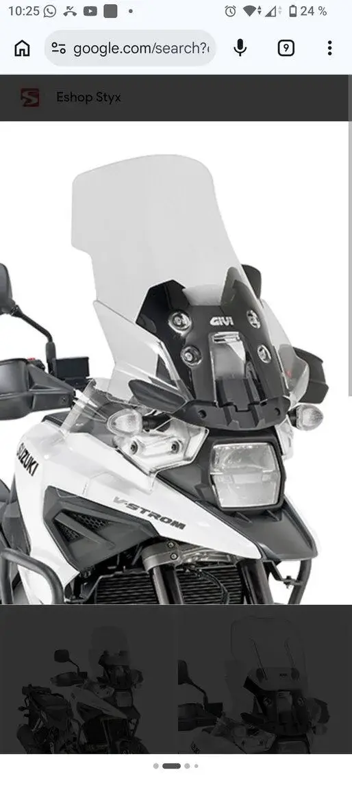 plexi givi na Suzuki vstrom 1050