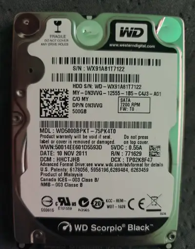 HDD 500GB