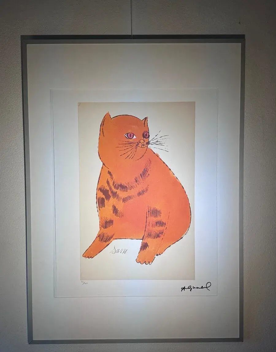 Andy Warhol – Cat "Sam" (Orange) (Limitovaná litografia)