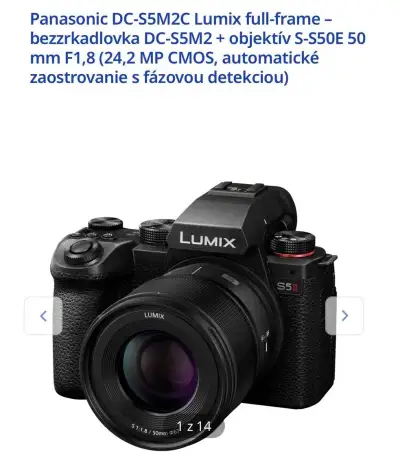 Panasonic DC-S5M2C Lumix full-frame – bezzrkadlovka DC-S5M2