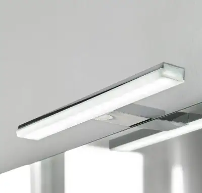 Zrkadlové led svietidlo pandora chróm šírka 20,8cm