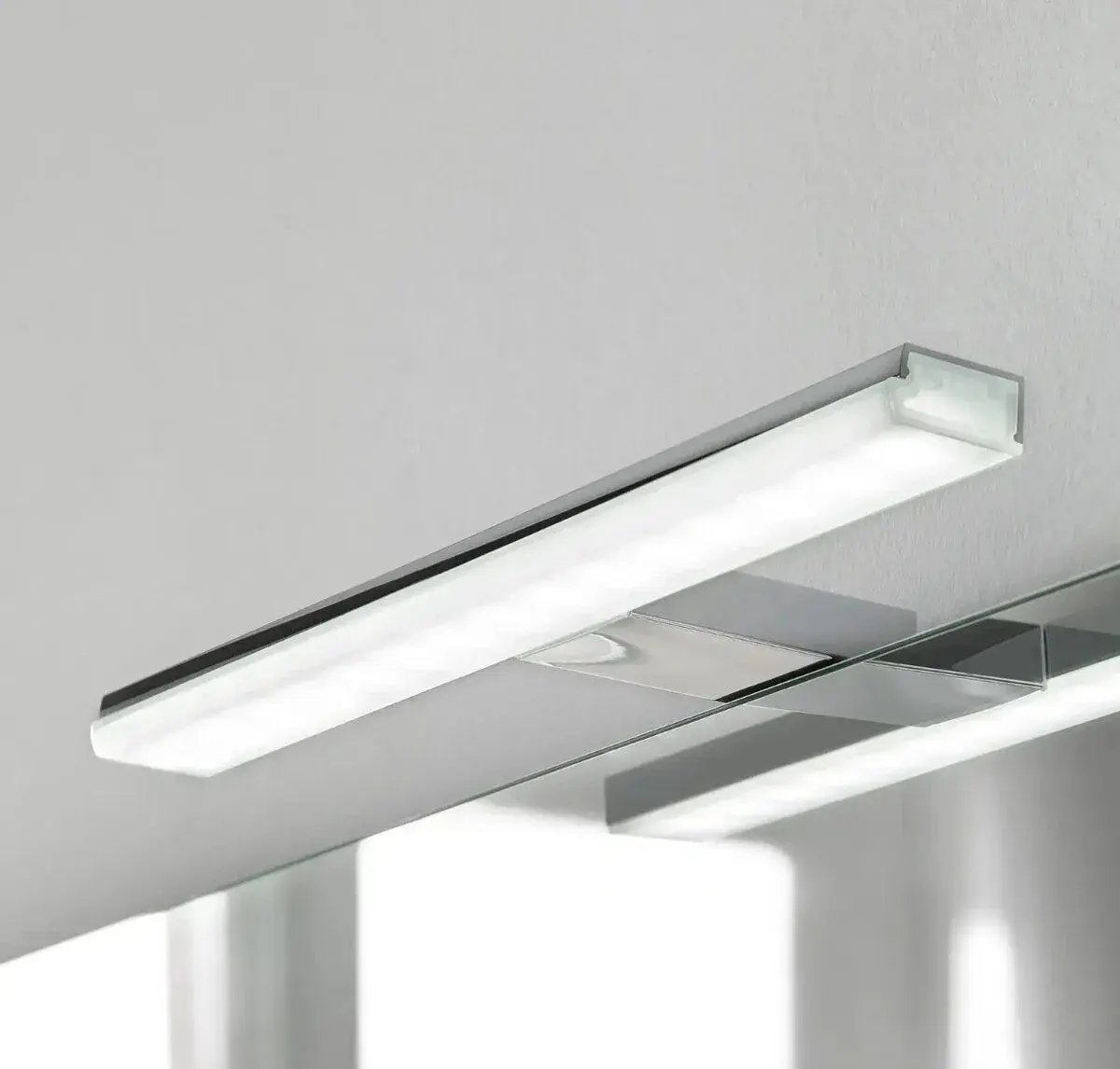 Zrkadlové led svietidlo pandora chróm šírka 20,8cm