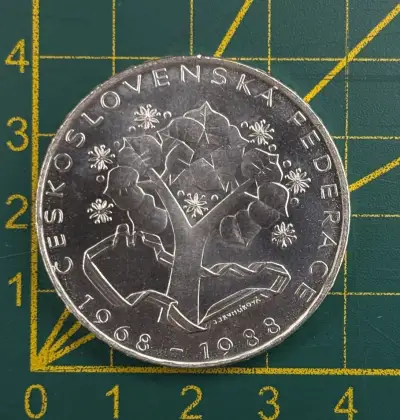 500KČS 1988 VÝROČIE FEDERÁCIE ČESKOSLOVENSKEJ VZÁCNY VARIANT