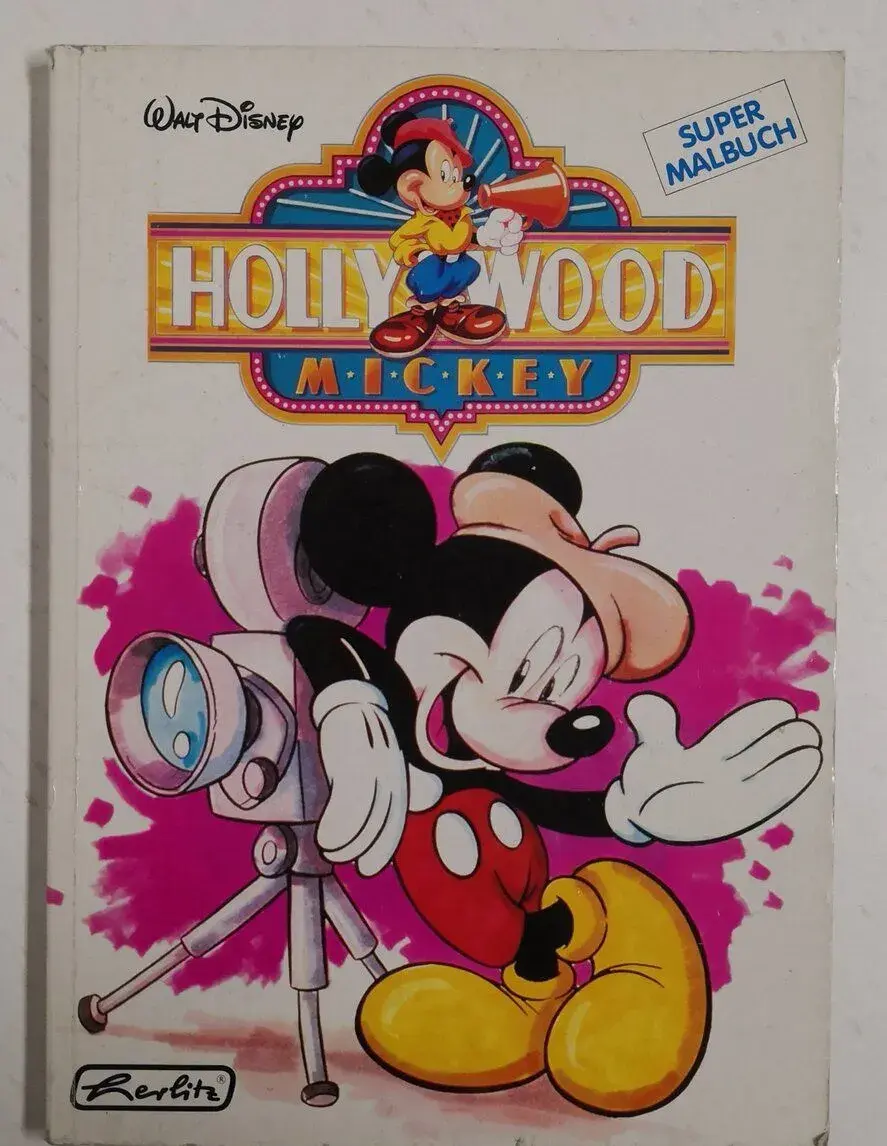Retro Omaľovánka Hollywood Mickey