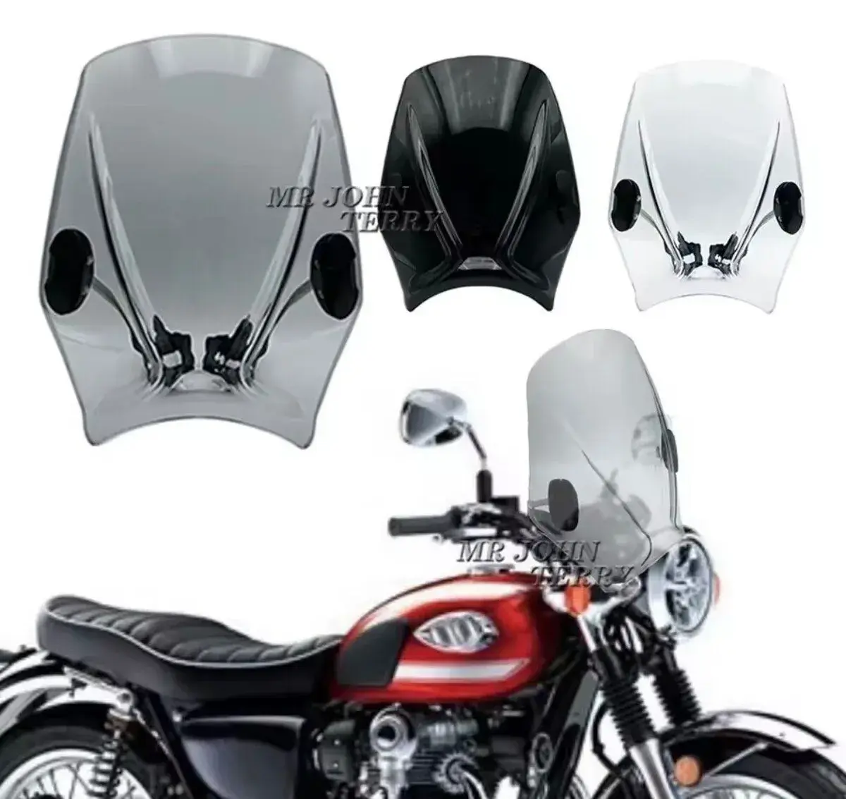 Kawasaki W800 - plexi štit novy