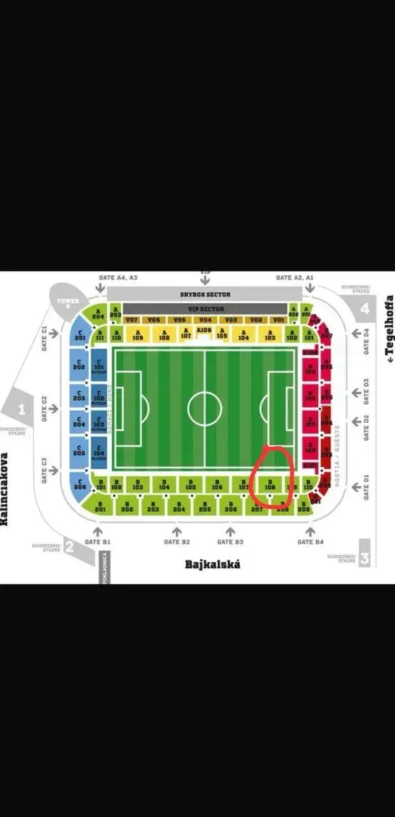 Vstupnky na Slovan v LM - miesta