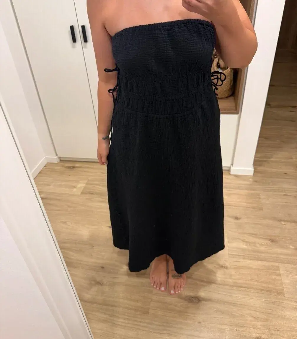 Dámske H&M mušelínové šaty - L