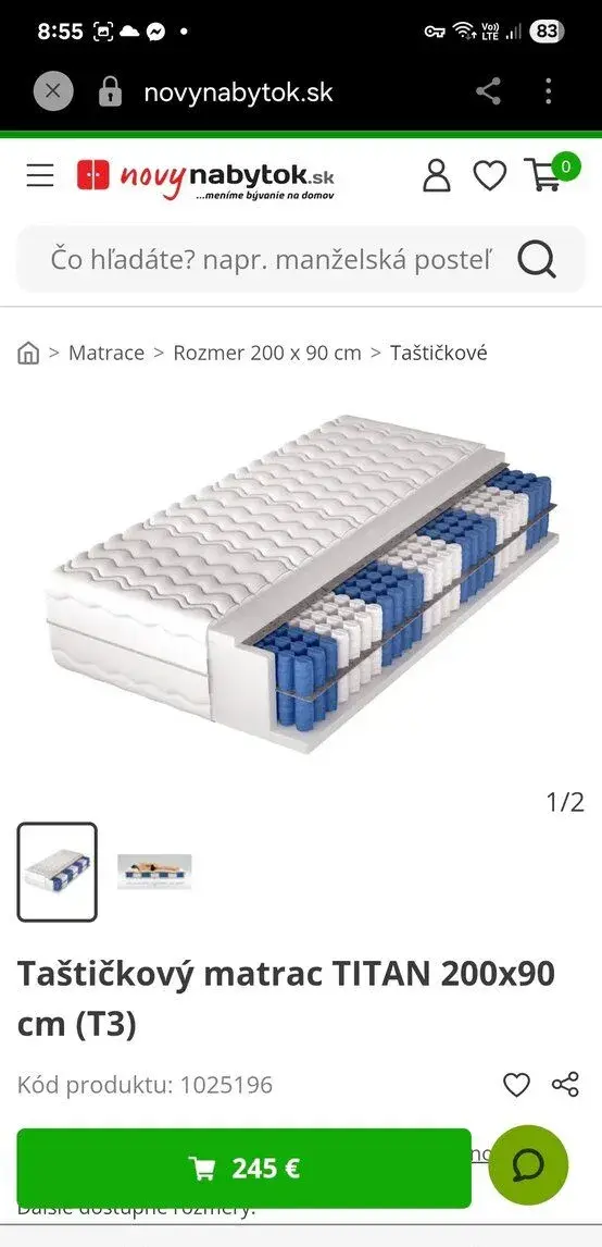 Matrac 90x200