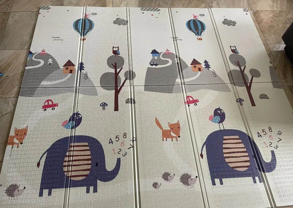 Penová skladacia maxi podložka 200x180 cm viac farieb