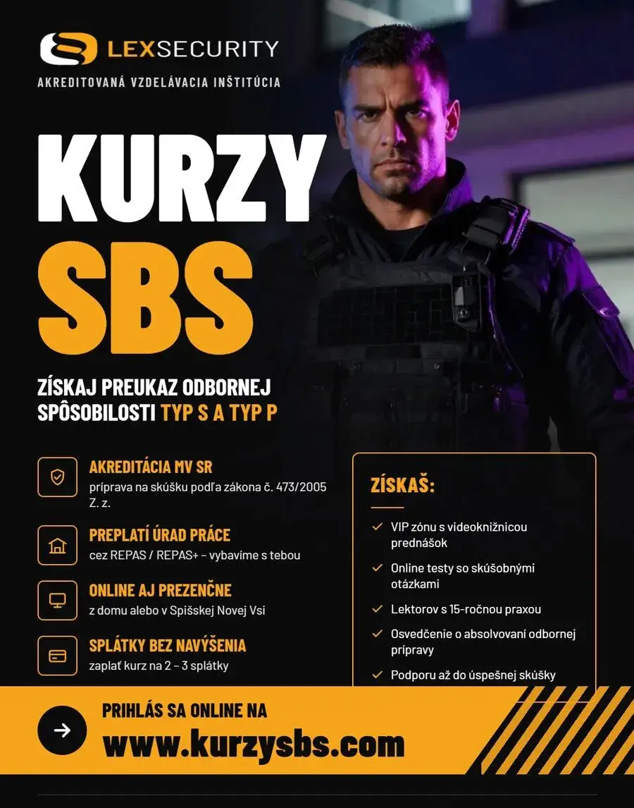 Kurz SBS – preukaz typ S a P, preplatí úrad práce