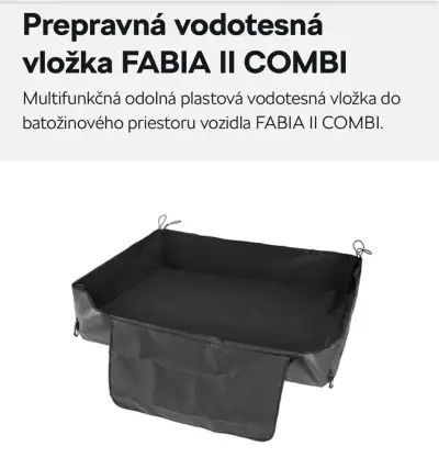 Prepravná vodotesná vložka Fabia 2 combi