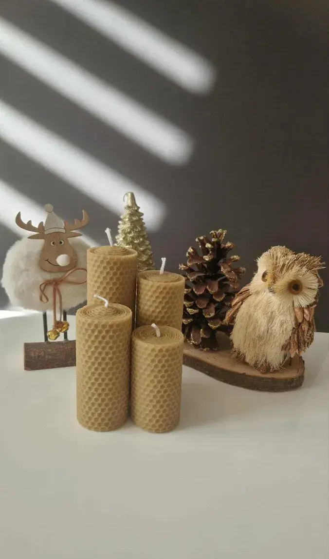 adventné sviečky prírodné