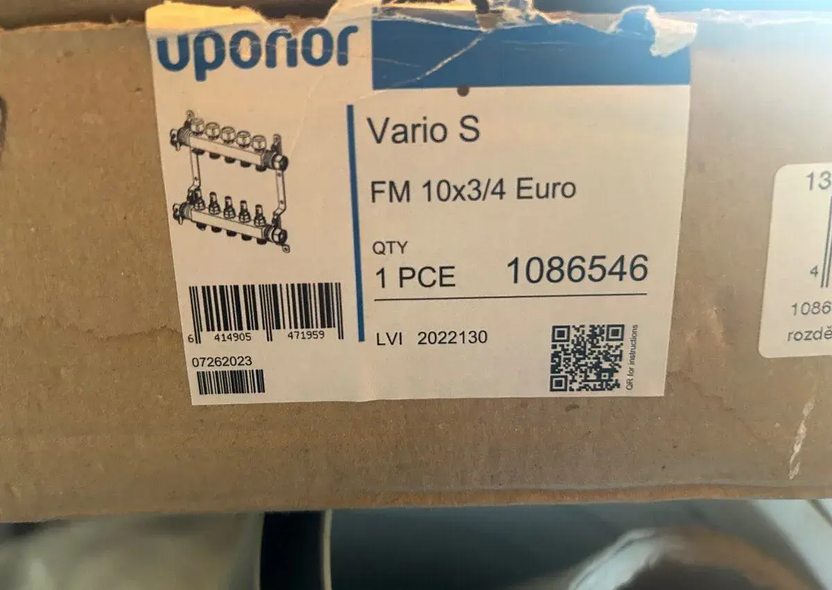 Nový Uponor Vario S – rozdeľovač podlahového kúrenia 10 okru