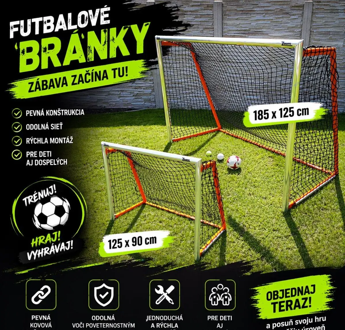 Hliníkové tréningové bránky -futbalová bránka ZAHAPRO