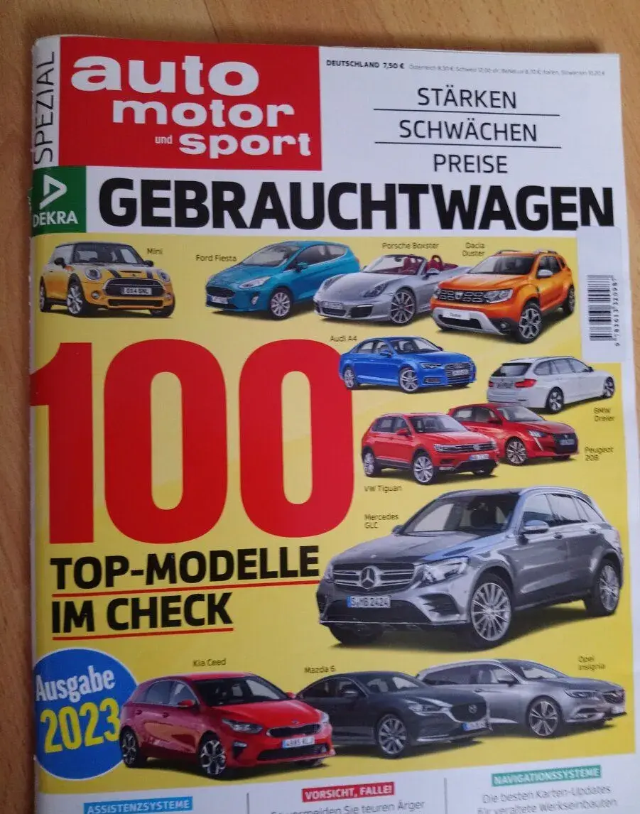 Katalóg jazdených áut Auto Motor und Sport 2023