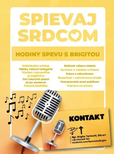 HODINY SPEVU v NITRE alebo ONLINE