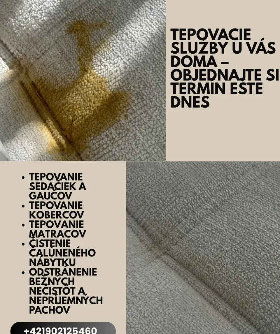 Tepovacie služby u vás doma – objednajte si termín