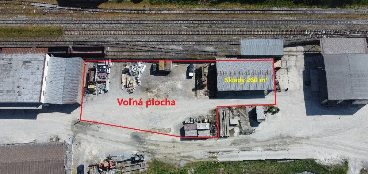 Voľná plocha - 260 - 8000 m² - spevnená/oplotená - Kostoľany