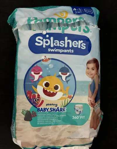 Plienky Pampers Splashers (9–15 kg) - otvorené balenie 10 ks