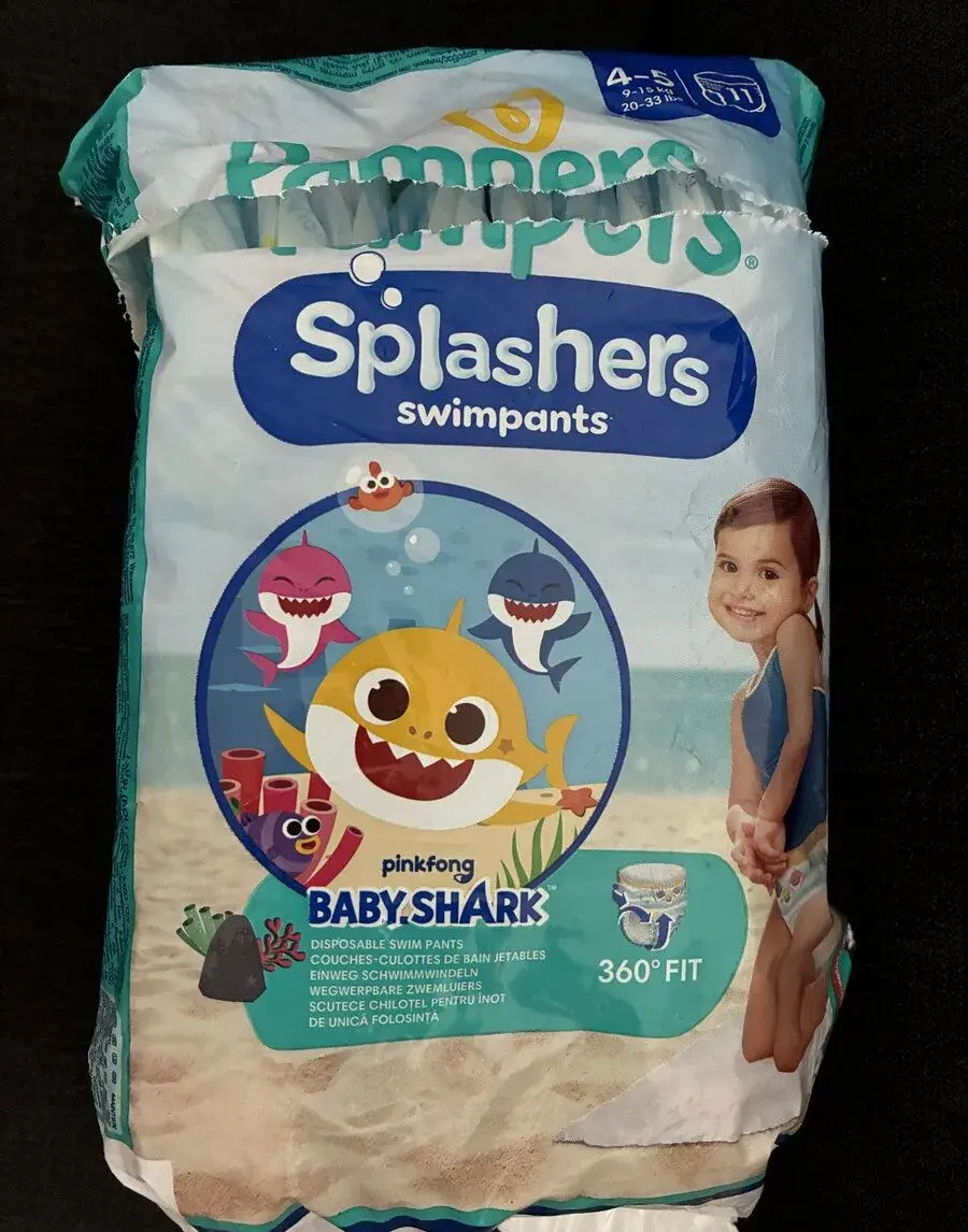 Plienky Pampers Splashers (9–15 kg) - otvorené balenie 10 ks