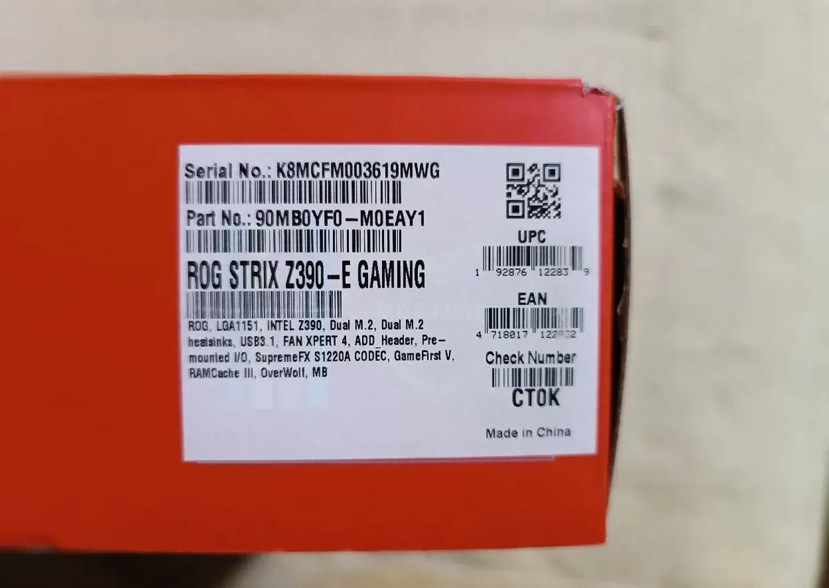 Asus ROG Strix Z390-E Gaming