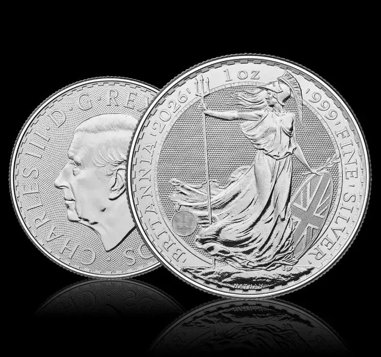 Investičné striebro, mince Britannia, box 500 Oz